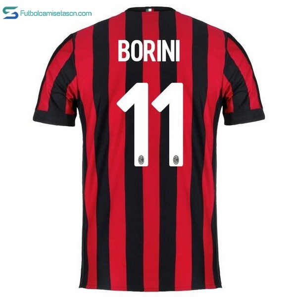 Camiseta Milan 1ª Borini 2017/18